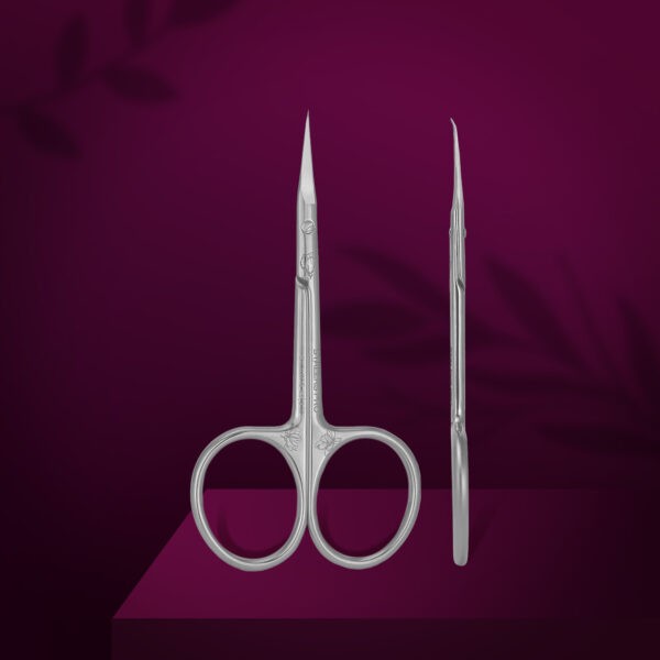 Professional cuticle scissors with hook EXCLUSIVE 23 TYPE 2 (magnolia) obrázek 1